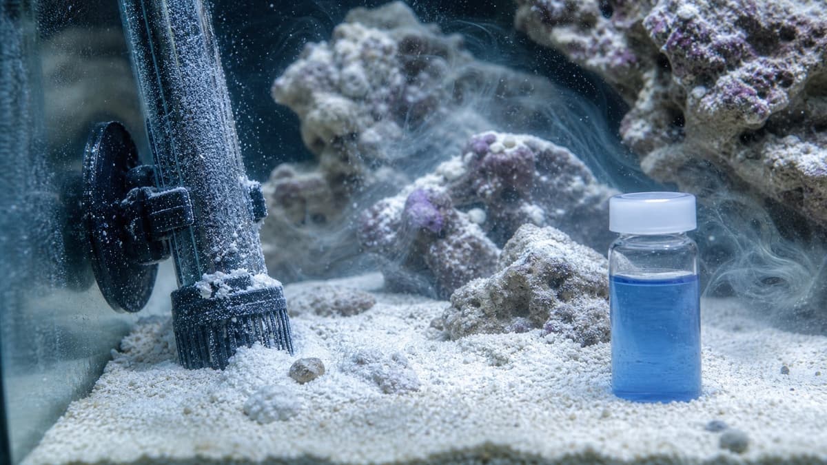 ภาพประกอบบทความ Alkalinity หายไปโดยไม่มีปะการัง: ฟองขาว/ตกตะกอนคือตัวการ